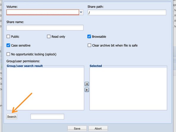 
Klicken Sie nun auf Suchen, um eine Benutzersuche zu starten.
