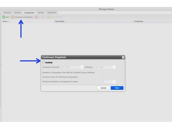 
Um die Gesamtsicherheit zu erh&ouml;hen, k&ouml;nnen Snapshots nach der Backup-Erstellung zum SecureNAS Volume hinzugef&uuml;gt werden
