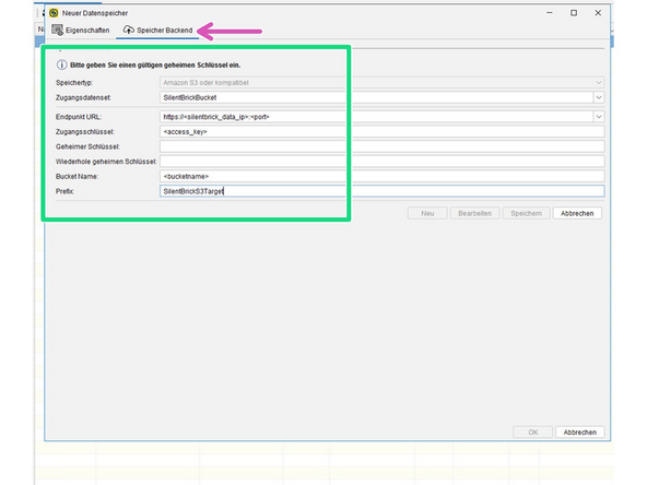 
Definieren Sie einen Speicherort f&uuml;r den Deduplizierungscache

