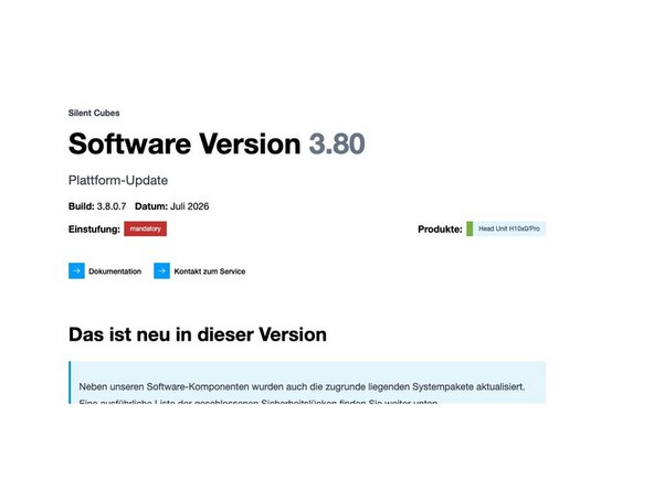 Check which software version is currently installed on the system. Minimum 3.X Software Version for an update must be 3.2.0.5