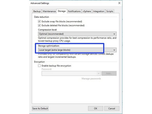
Eine Erh&ouml;hung der Objektgr&ouml;&szlig;e f&uuml;hrt zu gr&ouml;&szlig;eren inkrementellen Backups
