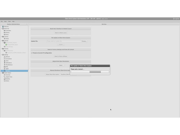 Zuerst wird die Datei hochgeladen.