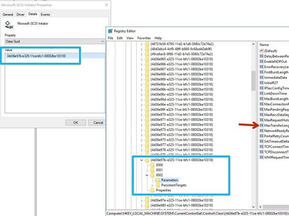 
Wechseln Sie zu Details und w&auml;hlen Sie die Eigenschaft "Class Guid"
