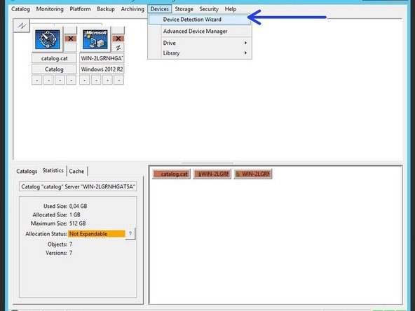 
&Ouml;ffnen Sie den Ger&auml;teerkennungsassistenten unter Ger&auml;te
