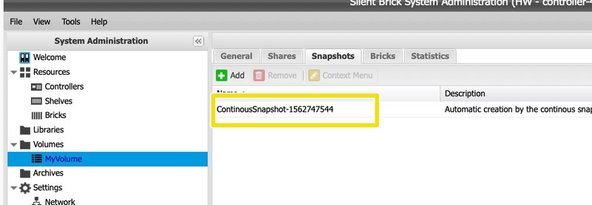 
&Uuml;berpr&uuml;fen, ob ein Snapshot erstellt wurde
