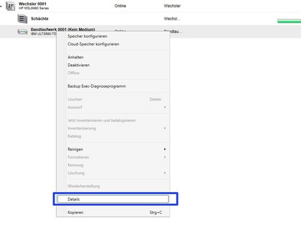 
Bei iSCSI-Verbindungen muss die Bandblockgr&ouml;&szlig;e mit der in Schritt 3 festgelegten iSCSI-&Uuml;bertragungsl&auml;nge &uuml;bereinstimmen.
