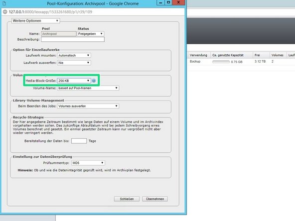 
W&auml;hlen Sie den Medientyp &bdquo;Disk&ldquo;
