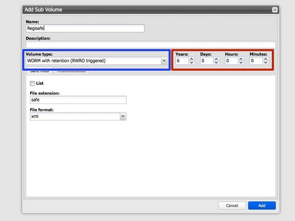 
Erstellen Sie ein Archiv mit WORM und Stage Brick
