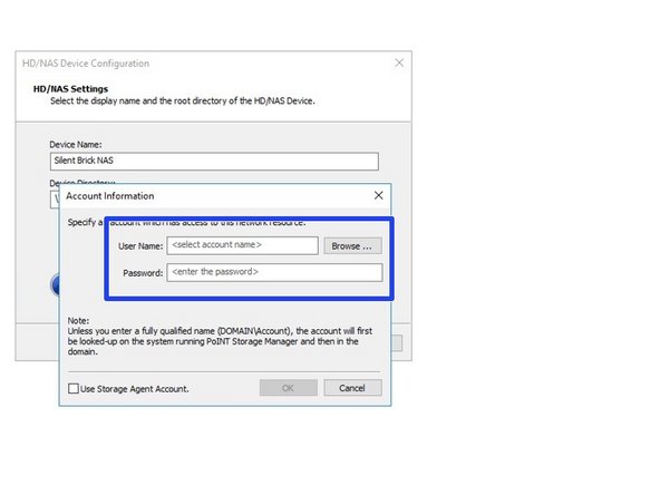 
Der Freigabepfad ist eine Kombination aus Archivname und Freigabename. Weitere Informationen finden Sie unter Silent Brick UI.

