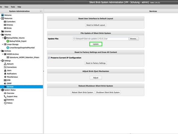 
Gehen Sie &uuml;ber https://&lt;System IP&gt; zur GUI des jeweiligen Systems.
