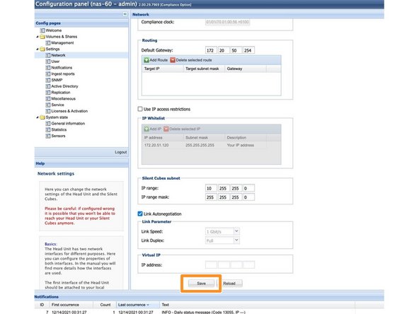 
Mit &bdquo;Speichern&ldquo; die Einstellungen speichern
