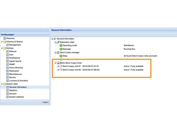 
Die Cube wird jetzt gebootet. Dies dauert etwa 2 Minuten.
