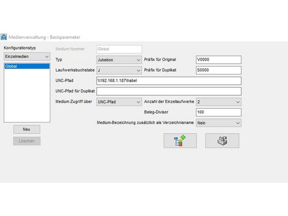 
Konfigurieren Sie den UNC-Pfad in Ihrem HABEL Dokumentenmanagement
