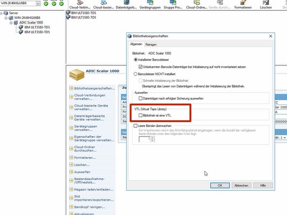
Stellen Sie sicher NICHT um den Modus auf VTL einzustellen
