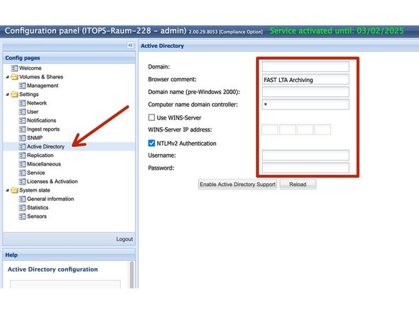 
Bringen Sie das System zur&uuml;ck zu Active Directory.

