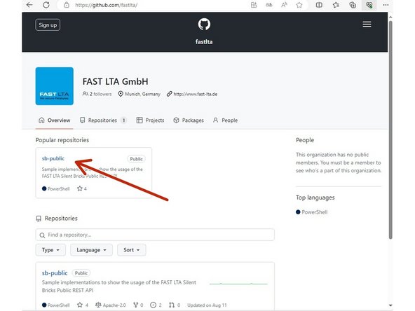 Authentifizierung am FAST Public API als System Dienst