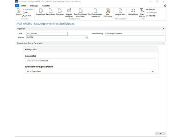 
Verwenden Sie den daf&uuml;r vorgesehenen FASTLTA-Adapter zum Anschluss des Silent Brick-Systems.
