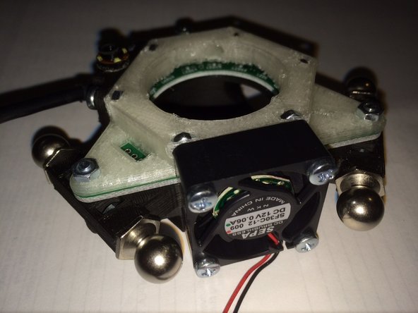 Attach the fan module to the end effector.