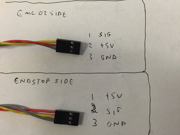 Order of the stepper motor wiring for the black housing should be: