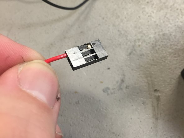 Insert the wires as shown: