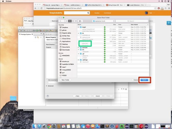 Navigate to the directory that contains OpenPnP (or whatever other project you're trying to import)