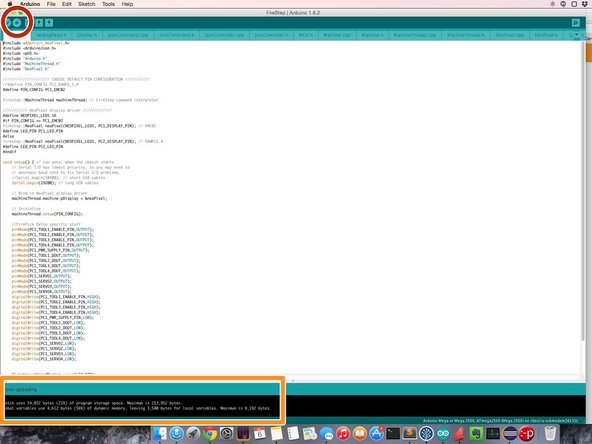 Upload to the Arduino.