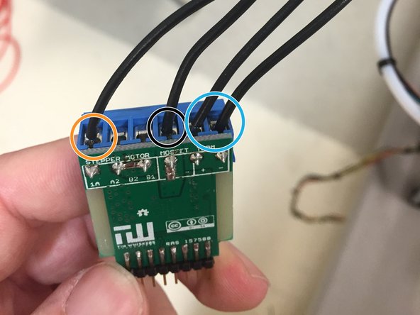 Note that the bullet point colors below correlate to the picture markers, not necessarily the wire color.