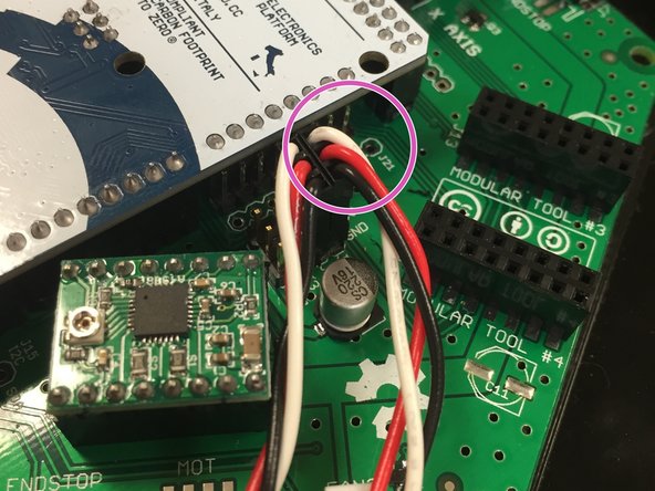 Note that it's not 100% necessary at this point to have the up-looking camera built and installed.  The up-looking camera board was provided in kit form to be used as a PnP SMT practice kit.  Therefore, it's OK if you don't have it installed at this point,