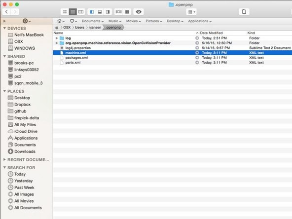 We'll start out with the stock machine.xml and edit everything from there.