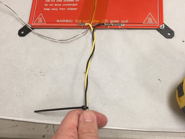 Tightly twist yellow &amp; black wires for 5-6&quot;