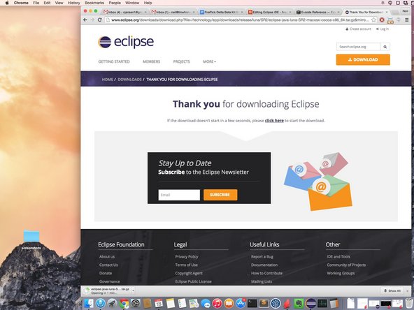 Wait for the download to finish.