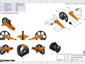 Assembling the Delta pulley and arms