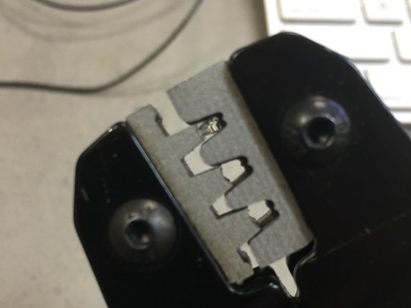 Place the crimp pin into the crimper.