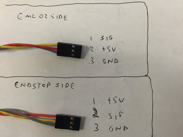 Pay special attention to wire color and order.  Ensure it's exactly the same for your machine, for all three limit switches and all three motors.