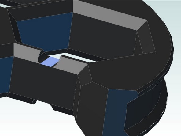 Thread it through the other side, as shown in the first picture.