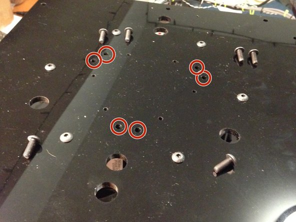 Remove six center M5 button-head cap screws from top acrylic