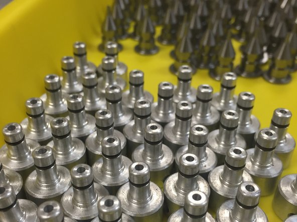 There are two o-rings in this assembly: