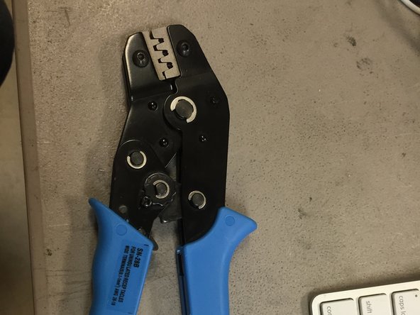 The cable between the ring light can be either crimped or soldered directly to the board.  The former is recommended.