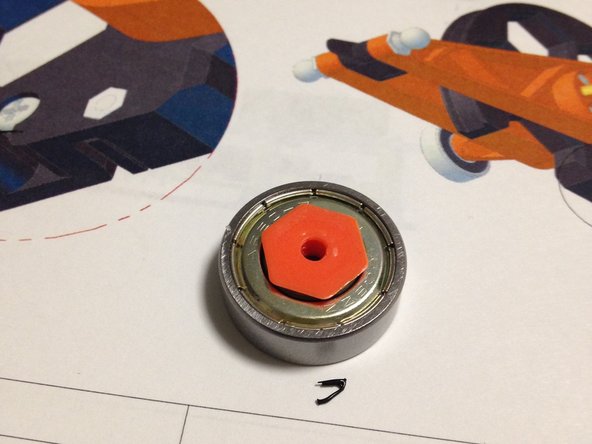 Insert 3d printed nut into ball bearing