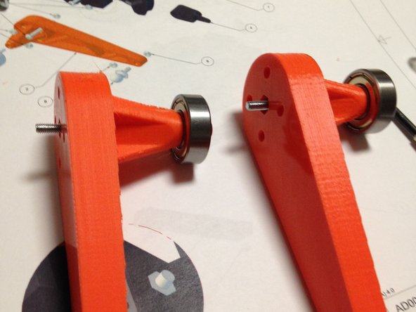 Attach M3 nut to back side and tighten until secure and snug, but not so much that the plastic deforms.