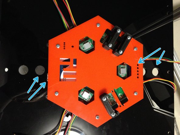 Pay special attention to orientation while placing this assembly onto the machine.  Use the picture provided as a reference.