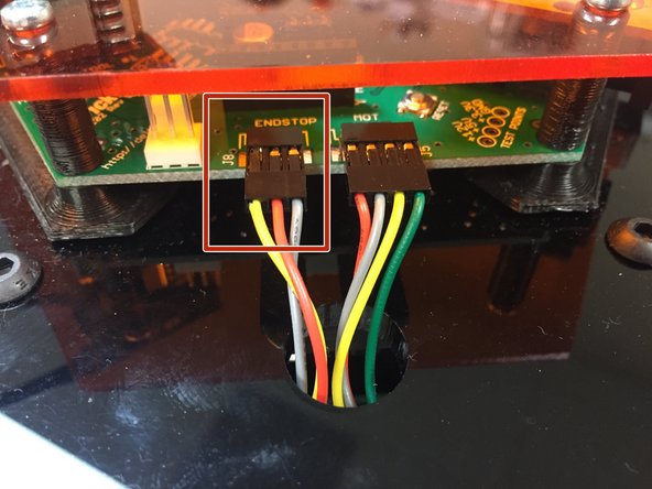Ensure that the limit switch and motor cable wiring are as shown in these pictures.