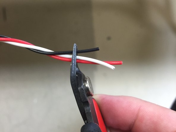 Tightly twist the wires for the entire length.