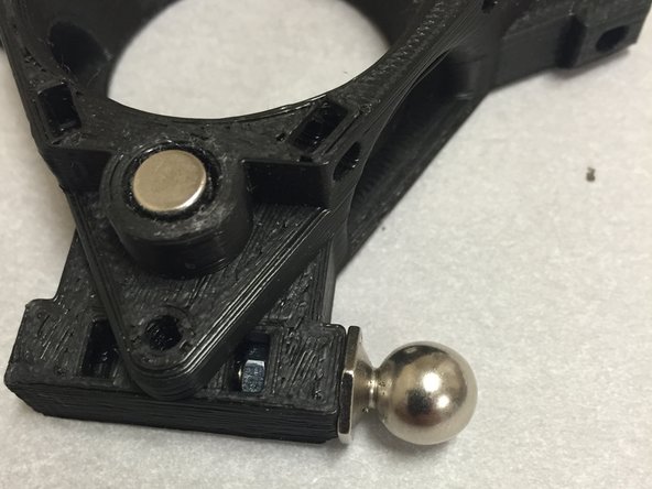 Insert the ball-studs into the ATC hub.  Screw them down until they are tight, but not so much where the plastic deforms.