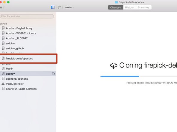 Select location to save respository