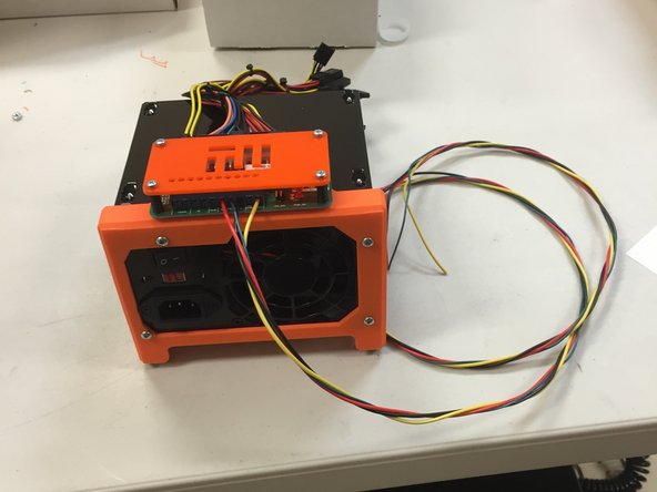 Set the power supply aside, and work on the other modules. When done, the power supply wiring will connect to the EMC02 motion controller board.