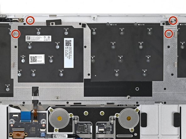 Place the Keyboard Bracket onto its alignment pegs.