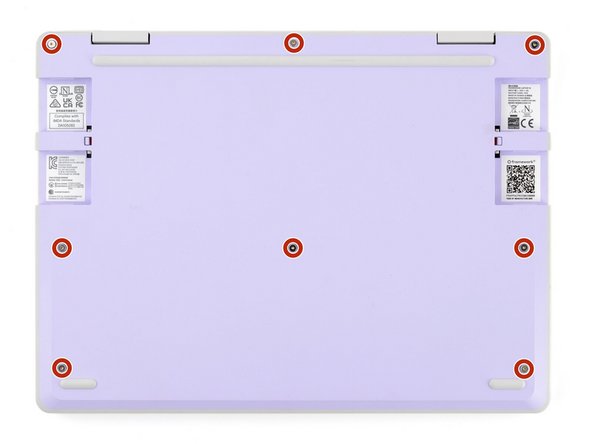 Use your Framework Screwdriver to tighten the eight captive T5 Torx screws on the bottom of your laptop.