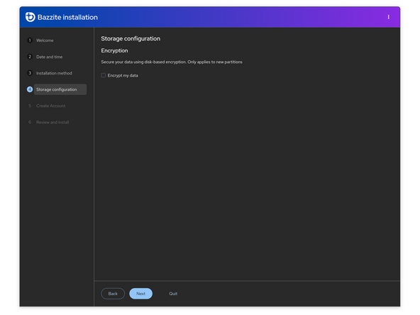 Select "Use Entire Disk" to automatically use an optimal disk layout.