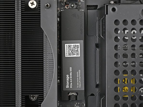 Tighten the screw securing the primary storage.